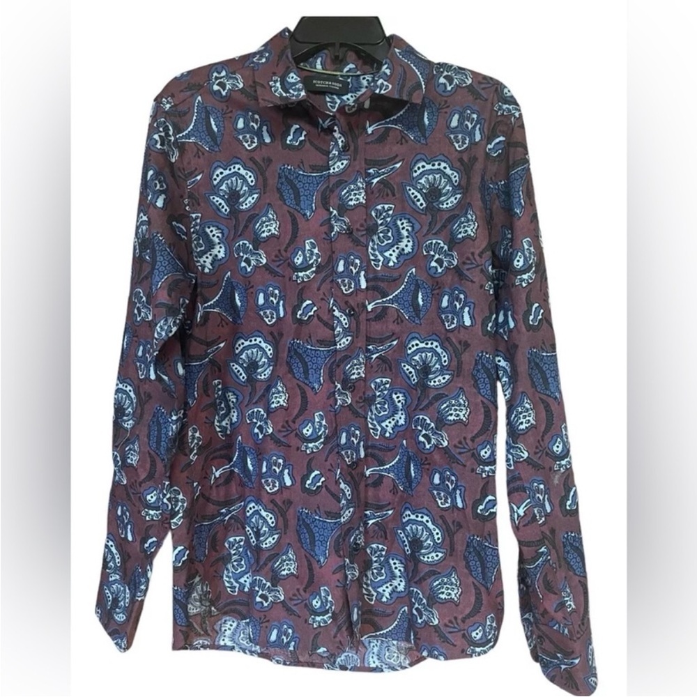 Scotch & Soda Amsterdam Couture Men’s Long-Sleeve Button-Down Shirt